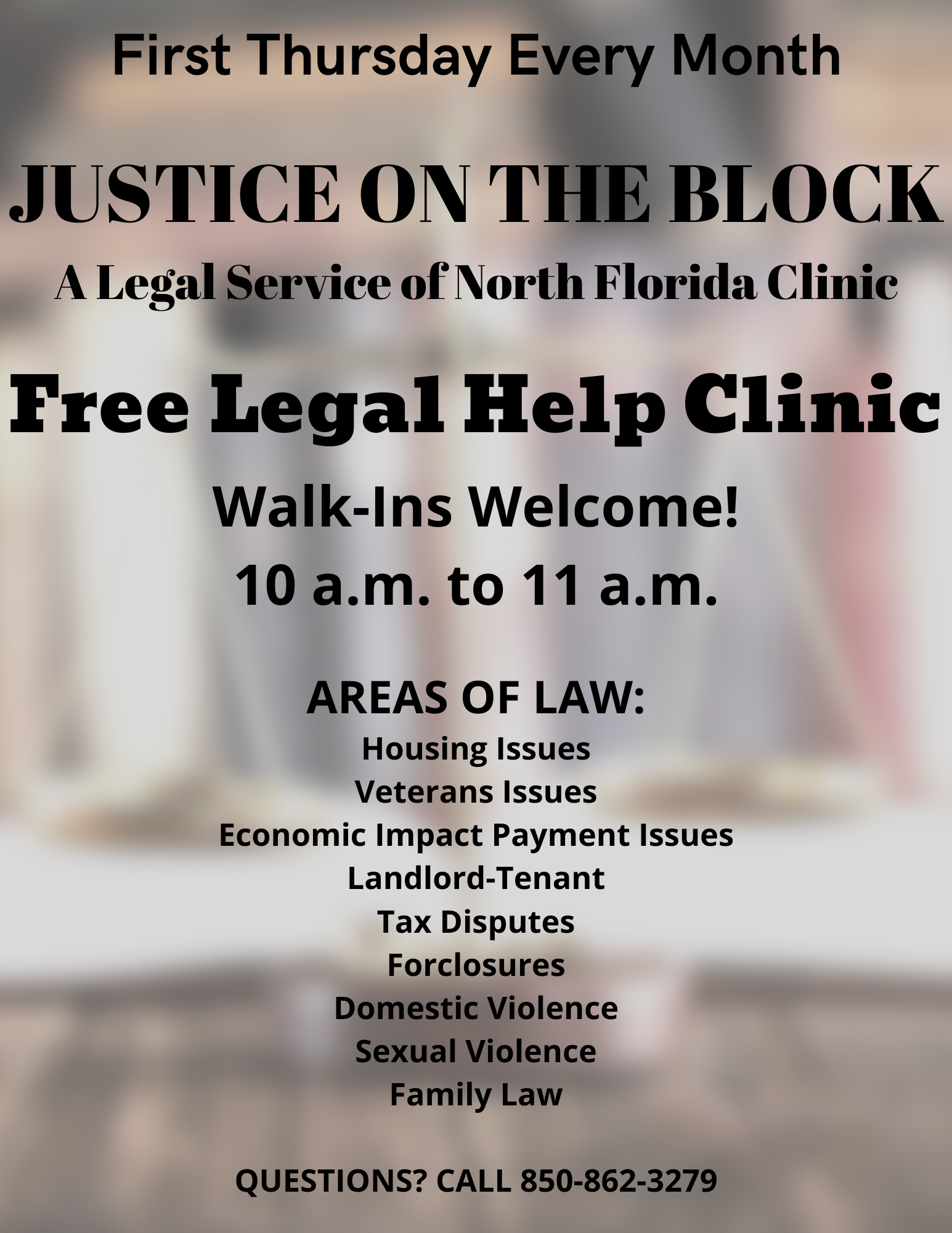 JUSTICE ON THE BLOCK | Okaloosa County Public Library Cooperative